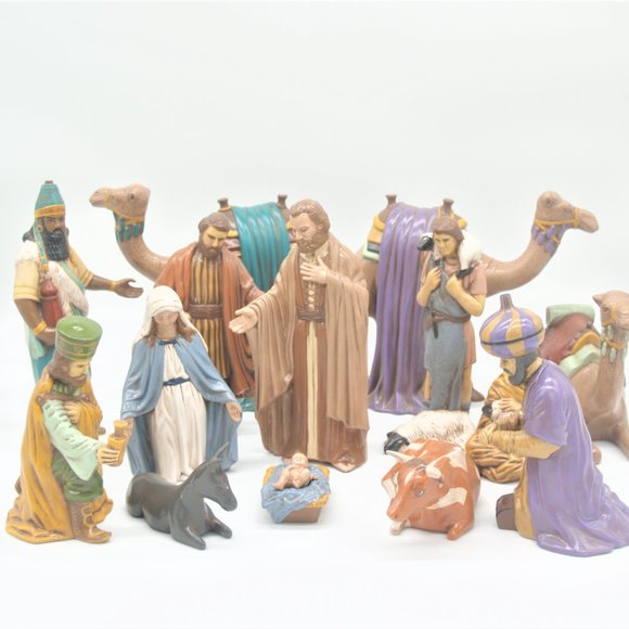 n/a Other - Vintage 1979 Hand Painted Christmas Nativity set